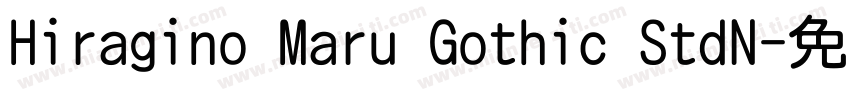 Hiragino Maru Gothic StdN字体转换